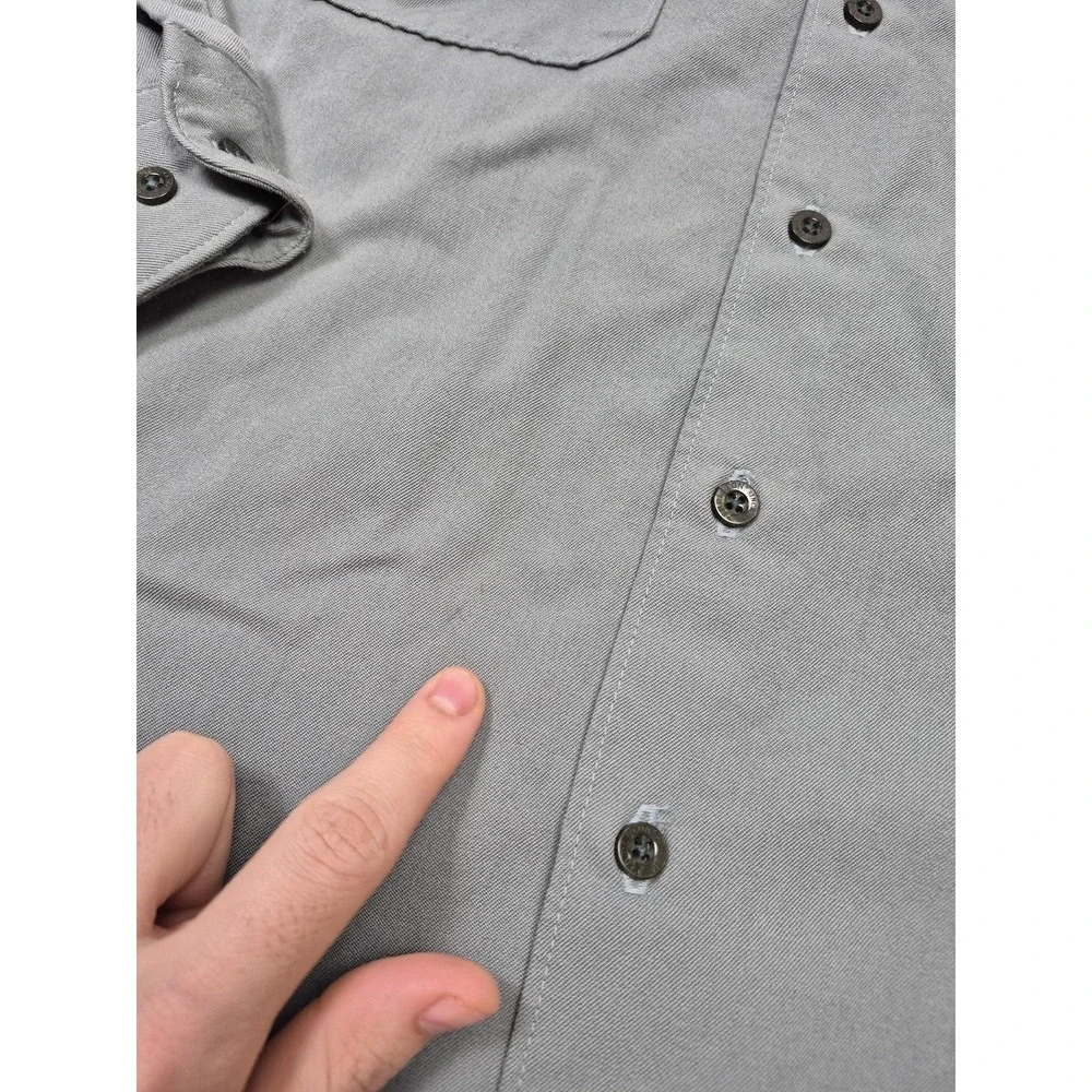 Pendleton Shirt Mens L Gray Wool Twill Sir Pendleton Button Up L/S Casual - Picture 2 of 13